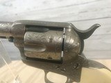 John Adams Jr. Engraved Colt SAA in Cuno Hefrecht Style -- 45LC -- Steers Head Grips - 3 of 18