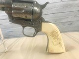 John Adams Jr. Engraved Colt SAA in Cuno Hefrecht Style -- 45LC -- Steers Head Grips - 5 of 18