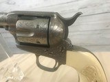 John Adams Jr. Engraved Colt SAA in Cuno Hefrecht Style -- 45LC -- Steers Head Grips - 8 of 18