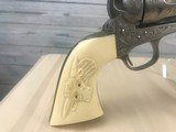 John Adams Jr. Engraved Colt SAA in Cuno Hefrecht Style -- 45LC -- Steers Head Grips - 10 of 18