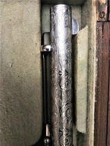 COLT SAA 45 LC ENGRAVED NICKEL COLT "D" PATTERN 5" BARREL COLT MEDALLION GRIPS - 8 of 8