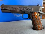 Colt Custom Shop 1911 Rudolph Kornbrath Commemorative -- 5" Hand Engraved -- Magnificent Gun