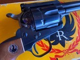 RUGER BLACKHAWK 30 CARBINE --- 7 1/2" BARREL -- FACTORY WOOD GRIPS - 1 of 9