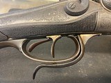SOLD PENDING INSPECTION -- H BARELLA BACK ACTION HAMMER 12 BORE DOUBLE RIFLE -- 26