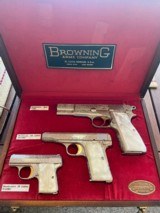 RARE BROWNING RENAISSANCE 3 GUN SET -- 1954 !!!!! NEW IN FACTORY DISPLAY WITH LETTER - 2 of 3