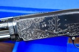 FANTASTIC WINCHESTER 42 42-5 ENGRAVED WITH DONUT POST VENT RIB -- MOD CHOKED -- COMPACT LEATHER CASED - 4 of 20