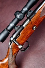 BEAUTIFUL WINCHESTER 52 C BOLT ACTION .22 SPORTER -- FACTORY PLATE -- FRONT SIGHT DELETE -- MICRO MOTION TRIGGER - 1 of 20