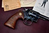 COLT OFFICERS MODEL HEAVY BARREL WITH EARLY PROTOTYPE KINGS CONVERSION -- SIGHT, HAMMER AND TRIGGER -- 1ST YEAR PYTHON GRIPS - 5 of 19