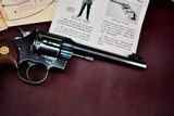 COLT OFFICERS MODEL HEAVY BARREL WITH EARLY PROTOTYPE KINGS CONVERSION -- SIGHT, HAMMER AND TRIGGER -- 1ST YEAR PYTHON GRIPS - 6 of 19