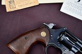 COLT OFFICERS MODEL HEAVY BARREL WITH EARLY PROTOTYPE KINGS CONVERSION -- SIGHT, HAMMER AND TRIGGER -- 1ST YEAR PYTHON GRIPS - 7 of 19