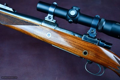 BRNO VZ24 MAUSER 98 -- 458 WIN MAG -- BEAUTIFUL STOPPING RIFLE -- STRAIGHT BOLT HANDLE --ISLAND SIGHT -- BEADED CHEEKPIECE -- SILVERS PAD - Image 17 of 20