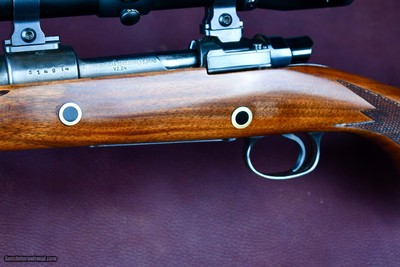 BRNO VZ24 MAUSER 98 -- 458 WIN MAG -- BEAUTIFUL STOPPING RIFLE -- STRAIGHT BOLT HANDLE --ISLAND SIGHT -- BEADED CHEEKPIECE -- SILVERS PAD - Image 13 of 20