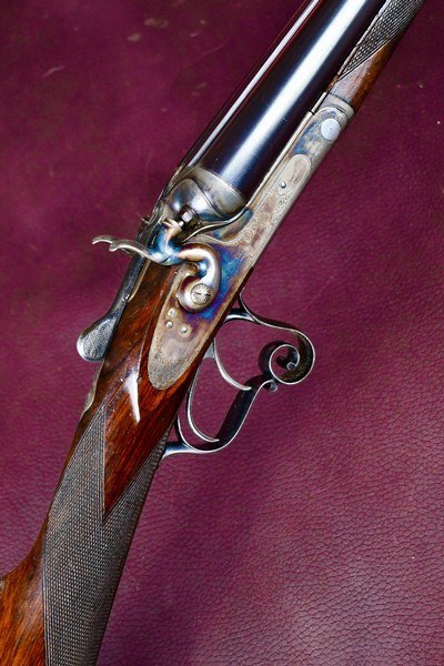 FOURNOT A ELBEUF ST ETTIENNE 16GA BAR ACTION HAMMERGUN -- STRAIGHT HAND STOCK -- STEEL BARRELS -- PERFECT UPLAND SMALLBORE