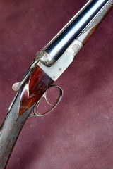 GASTINNE-RENETTE (FRANCOTTE) 12GA SXS -- FANCLY FOLIATE FENCES -- STRAIGHT GRIP -- CHECKERED BUTT -- ORIGINAL