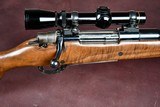 COMMERCIAL FN MAUSER -- 458 LOTT -- BELL CARLSON FIGURED WALNUT STOCK -- NECG BOLT SHROUD -- BLACKBURN MAGNUM DROP BOX -- PERFECT PH RIFLE - 2 of 11