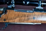 COMMERCIAL FN MAUSER -- 458 LOTT -- BELL CARLSON FIGURED WALNUT STOCK -- NECG BOLT SHROUD -- BLACKBURN MAGNUM DROP BOX -- PERFECT PH RIFLE - 8 of 11