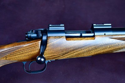 RARE DAKOTA 76 KURZ ACTION IN 250-3000 -- SPECIAL ORDERED WITH SKELETAL BUTT AND GRIP CAP -- DON ALLEN GUN-- AS NEW