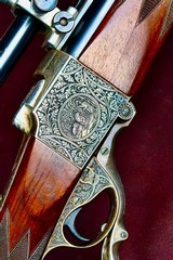MAGNIFICENT GRIFFIN HOWE FARQUHARSON IN .219 ZIPPER ENGRAVED BY RUDOLPH KORNBRATH -- J UNERTL SCOPED -- INCREDIBLE RIFLE -- ONE OF A KIND