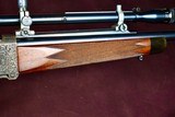 MAGNIFICENT GRIFFIN HOWE FARQUHARSON IN .219 ZIPPER ENGRAVED BY RUDOLPH KORNBRATH -- J UNERTL SCOPED -- INCREDIBLE RIFLE -- ONE OF A KIND - 7 of 20