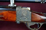 MAGNIFICENT GRIFFIN HOWE FARQUHARSON IN .219 ZIPPER ENGRAVED BY RUDOLPH KORNBRATH -- J UNERTL SCOPED -- INCREDIBLE RIFLE -- ONE OF A KIND - 11 of 20