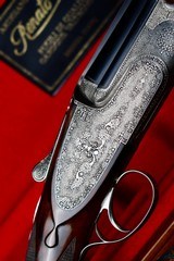 INCREDIBLE RENATO TELO PEGASUS 20GA SIDELOCK OVER/UNDER -- ONE OF A KIND -- MARIO TERZI ENGRAVED -- 29 1/2