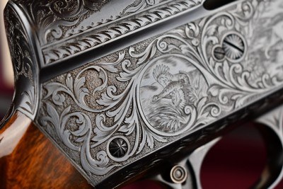 INCREDIBLE REMINGTON MODEL 11 20GA F GRADE 2 BARREL SET UNFIRED -- ABERCROMBIE AND FITCH - CASED WITH TRAVEL COVER - Image 2 of 20