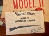INCREDIBLE REMINGTON MODEL 11 20GA F GRADE 2 BARREL SET UNFIRED -- ABERCROMBIE AND FITCH - CASED WITH TRAVEL COVER - Image 19 of 20