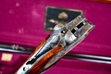 AUGUSTE FRANCOTTE 22 WRF PRE-WAR SIDEPLATE 45E DOUBLE RIFLE -- ABERCROMBIE & FITCH ORDERED AND CASED WITH CANVAS OUTER COVER --- 1 OF 