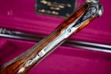 AUGUSTE FRANCOTTE 22 WRF PRE-WAR SIDEPLATE 45E DOUBLE RIFLE -- ABERCROMBIE & FITCH ORDERED AND CASED WITH CANVAS OUTER COVER --- 1 OF 