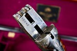 AUGUSTE FRANCOTTE 22 WRF PRE-WAR SIDEPLATE 45E DOUBLE RIFLE -- ABERCROMBIE & FITCH ORDERED AND CASED WITH CANVAS OUTER COVER --- 1 OF 