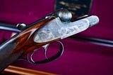 AUGUSTE FRANCOTTE 22 WRF PRE-WAR SIDEPLATE 45E DOUBLE RIFLE -- ABERCROMBIE & FITCH ORDERED AND CASED WITH CANVAS OUTER COVER --- 1 OF 