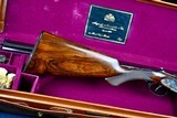 AUGUSTE FRANCOTTE 22 WRF PRE-WAR SIDEPLATE 45E DOUBLE RIFLE -- ABERCROMBIE & FITCH ORDERED AND CASED WITH CANVAS OUTER COVER --- 1 OF 