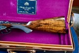 AUGUSTE FRANCOTTE 22 WRF PRE-WAR SIDEPLATE 45E DOUBLE RIFLE -- ABERCROMBIE & FITCH ORDERED AND CASED WITH CANVAS OUTER COVER --- 1 OF 