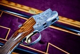 INCREDIBLE 1965 BROWNING SUPERPOSED DIANA GRADE 20GA 2 BARREL SET -- JOSE BAERTEN ENGRAVED -- MARVIN HUEY CASED - Image 11 of 19