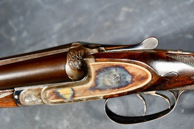 BEAUTIFUL PRE WAR S. BLONDEL AMIENS, BELGIUM 12GA SXS -- STRAIGHT GRIP HIGH CONDITION - Image 4 of 17