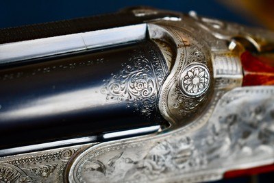 BEAUTIFUL PRE-WAR GERBRUDER ADAMY 28GA GRADE 8 -- STRAIGHT GRIP-- SPLINTER FOREND -- HEEL/TOE PLATES -- AS NEW - Image 11 of 17