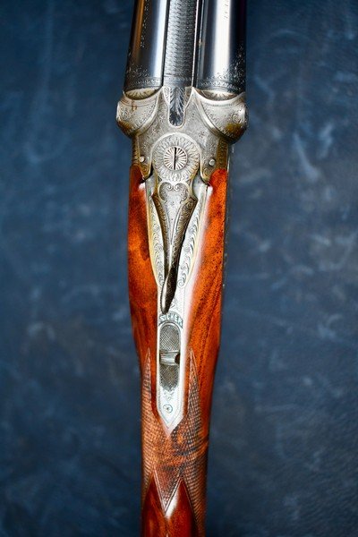 BEAUTIFUL PRE-WAR GERBRUDER ADAMY 28GA GRADE 8 -- STRAIGHT GRIP-- SPLINTER FOREND -- HEEL/TOE PLATES -- AS NEW - Image 12 of 17