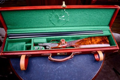 BEAUTIFUL PRE-WAR GERBRUDER ADAMY 28GA GRADE 8 -- STRAIGHT GRIP-- SPLINTER FOREND -- HEEL/TOE PLATES -- AS NEW - Image 16 of 17