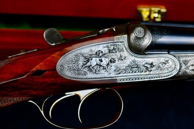 BEAUTIFUL PRE-WAR GERBRUDER ADAMY 28GA GRADE 8 -- STRAIGHT GRIP-- SPLINTER FOREND -- HEEL/TOE PLATES -- AS NEW