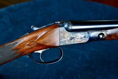 BEAUTIFUL PARKER BROTHERS DHE 28GA FACTORY SKEET GUN -- 00 FRAME--STRAIGHT GRIP -- SKELETAL BUTT -- 26