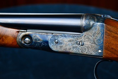 BEAUTIFUL PARKER BROTHERS DHE 28GA FACTORY SKEET GUN -- 00 FRAME--STRAIGHT GRIP -- SKELETAL BUTT -- 26
