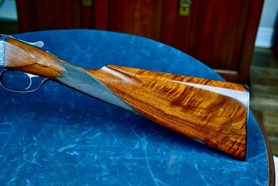 BEAUTIFUL PARKER BROTHERS DHE 28GA FACTORY SKEET GUN -- 00 FRAME--STRAIGHT GRIP -- SKELETAL BUTT -- 26