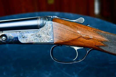 BEAUTIFUL PARKER BROTHERS DHE 28GA FACTORY SKEET GUN -- 00 FRAME--STRAIGHT GRIP -- SKELETAL BUTT -- 26