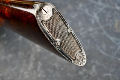 BEAUTIFUL RARE AHE 20/28 GA. 2 BARREL SET -- ACME STEEL , PISTOL GRIP,DOUBLE TRIGGERS ,EJECTORS AND CASED - Image 17 of 18