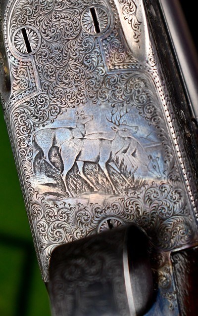 BEAUTIFUL RARE AHE 20/28 GA. 2 BARREL SET -- ACME STEEL , PISTOL GRIP,DOUBLE TRIGGERS ,EJECTORS AND CASED - Image 4 of 18