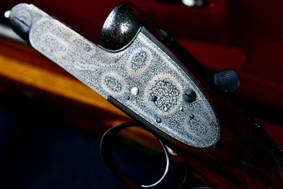 BEAUTIFUL BOSS & Co 12GAASSISTED OPENING GAME GUN -- FACTORY SINGLE TRIGGER WITH 2 SETS OF BARRELS -- #2 OF A PAIR - Image 6 of 13