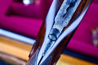 BEAUTIFUL BOSS & Co 12GAASSISTED OPENING GAME GUN -- FACTORY SINGLE TRIGGER WITH 2 SETS OF BARRELS -- #2 OF A PAIR - Image 10 of 13