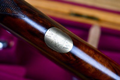 BEAUTIFUL BOSS & Co 12GAASSISTED OPENING GAME GUN -- FACTORY SINGLE TRIGGER WITH 2 SETS OF BARRELS -- #2 OF A PAIR - Image 11 of 13