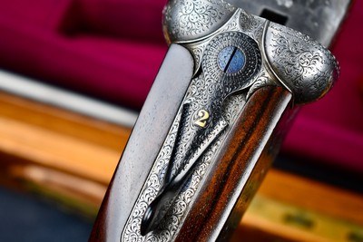 BEAUTIFUL BOSS & Co 12GAASSISTED OPENING GAME GUN -- FACTORY SINGLE TRIGGER WITH 2 SETS OF BARRELS -- #2 OF A PAIR - Image 9 of 13