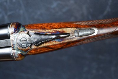 BEAUTIFUL WEBLEY SCOTT 700 20GA -- STRAIGHT HAND STOCK -- CHECKERED BUTT -- CASED - Image 3 of 20